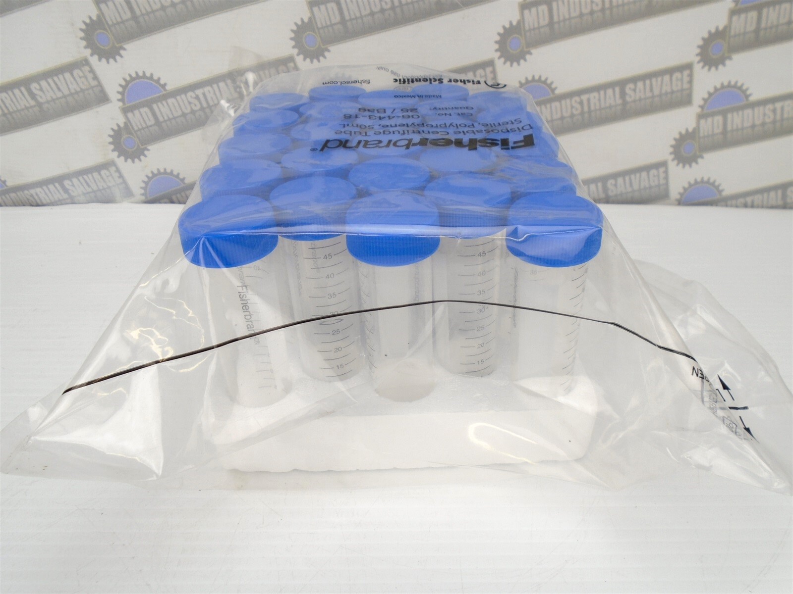 (25) Fisher Scientific Fisherbrand – 06-443-18 – 50mL Sterile CENTERFUGE TUBE
