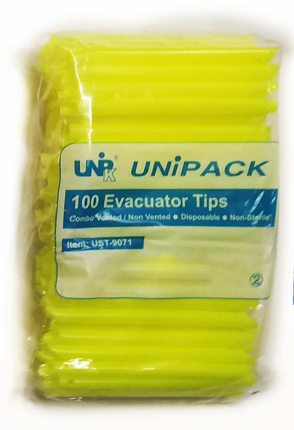 1000 Yellow HVE EVACUATION VENTED UNVENTED DENTAL EVACUATOR TIPS SUCTION