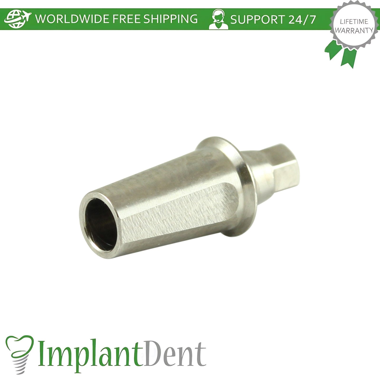 0sstem TS Compatible Mini Platform Straight Dental Prosthetic with Shoulder