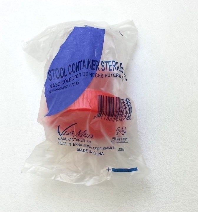 Fecal Collection Stool Container Sterile Sample Specimen Bottle Cup 60 ML 6 Pcs