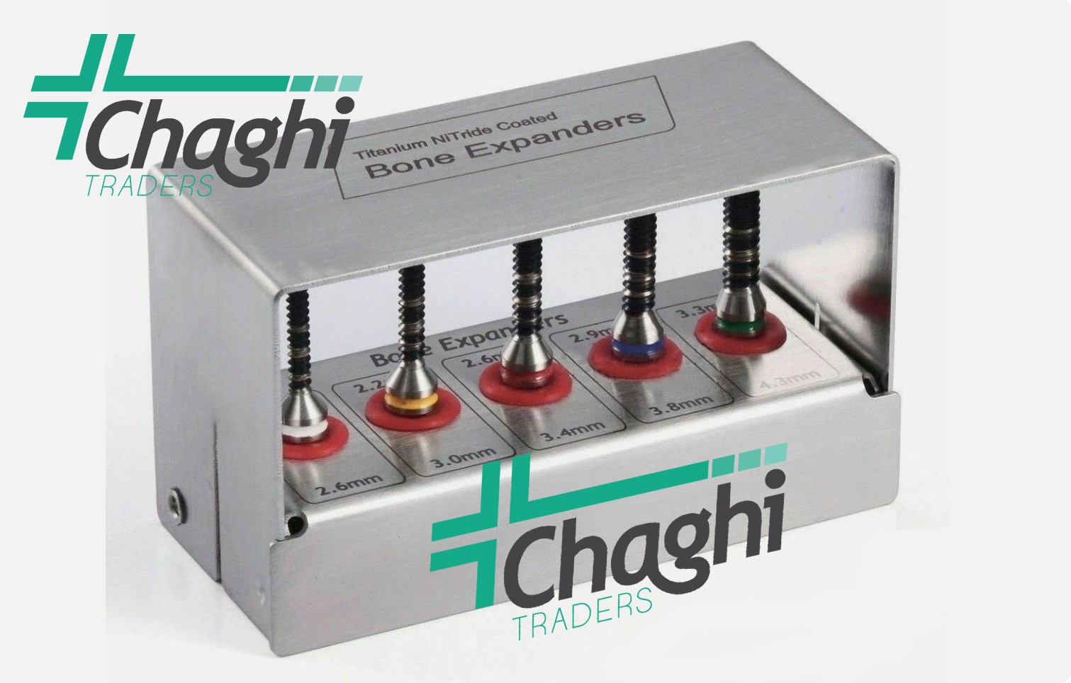 Bone Expander Kit 5 PCs Dental Titanium Coated Surgical Surgery By Chaghi Trader