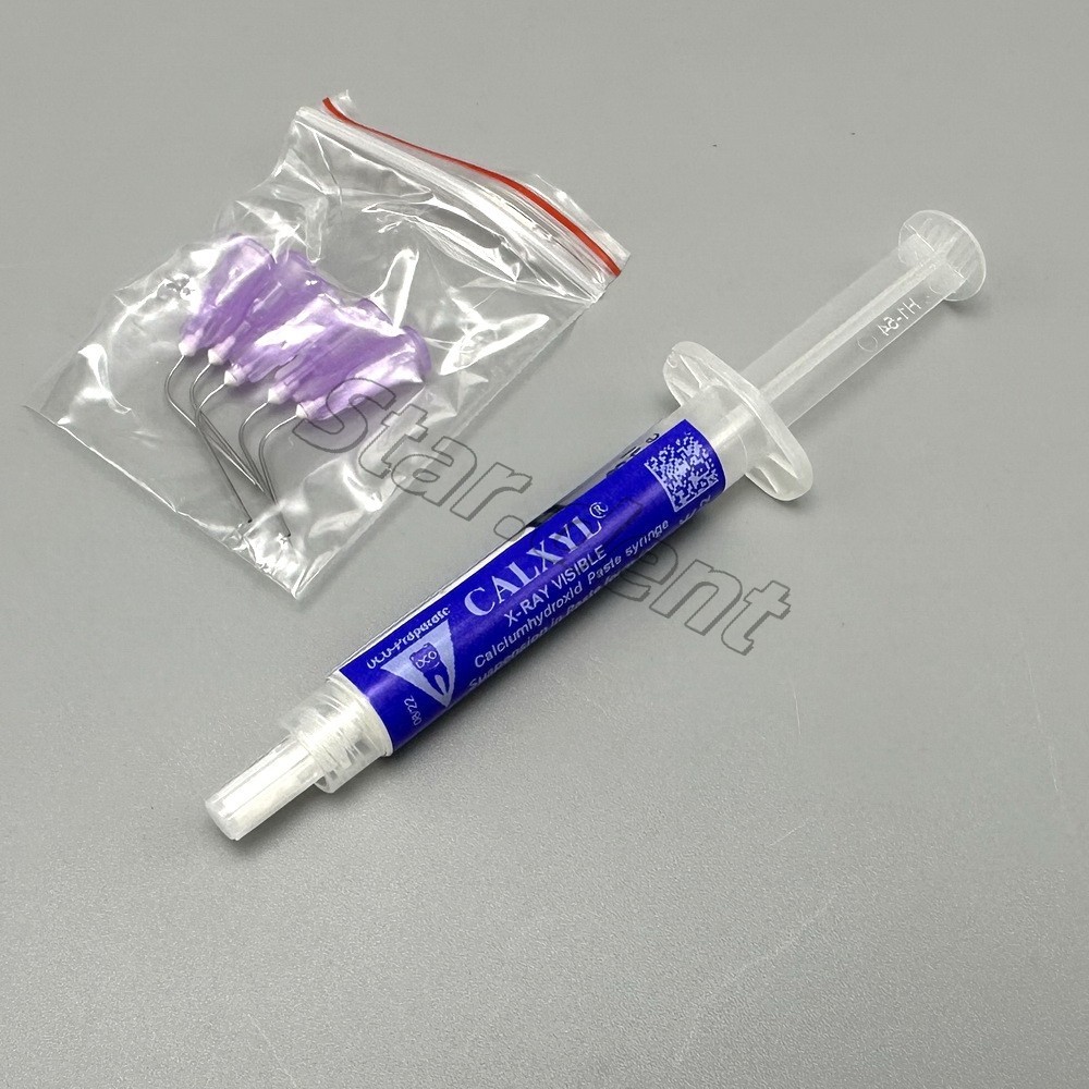 3g/Syringe x-ray visible Dental Calcium Hydroxide Paste 5pcs Single Use Cannulas