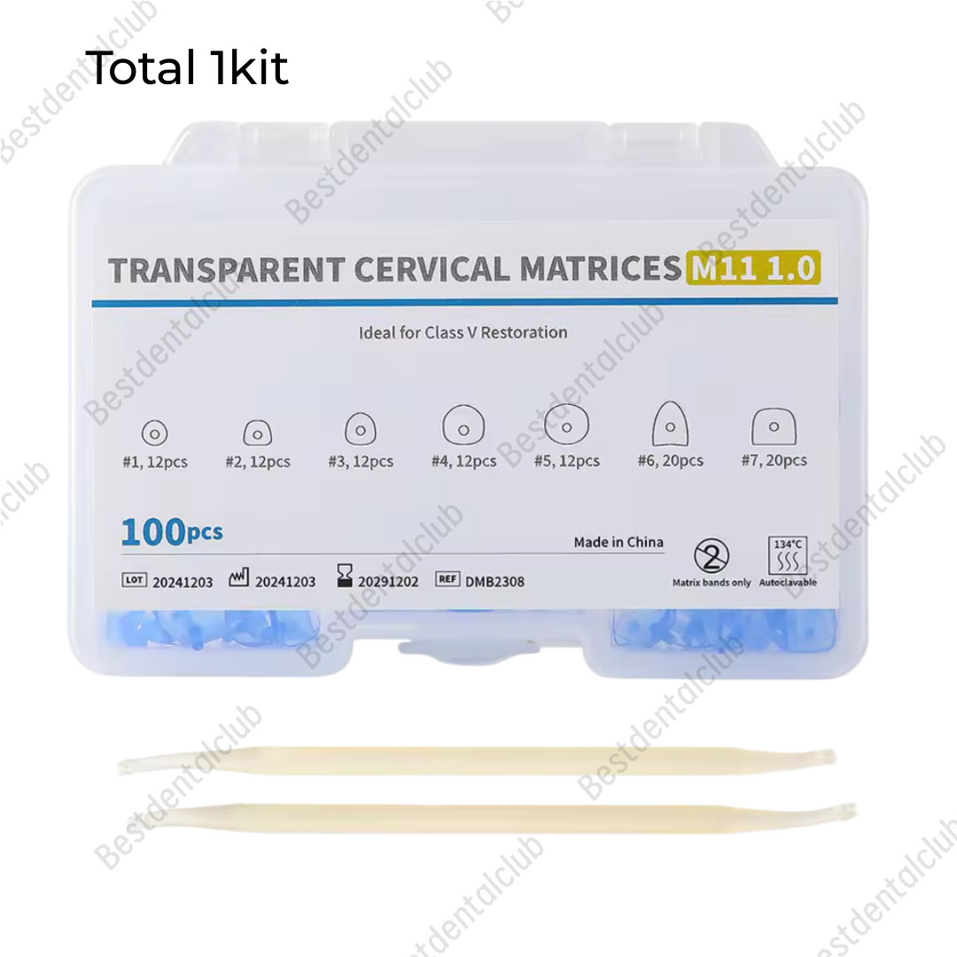 Dental Blue Transparent Cervical Matrices Composite Gingival Retractor Matrix