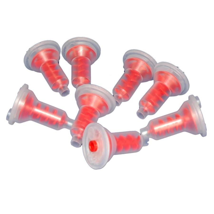 Premium Dynamic Dental Impression Material Mixing Tips Red Penta System Pkg/50