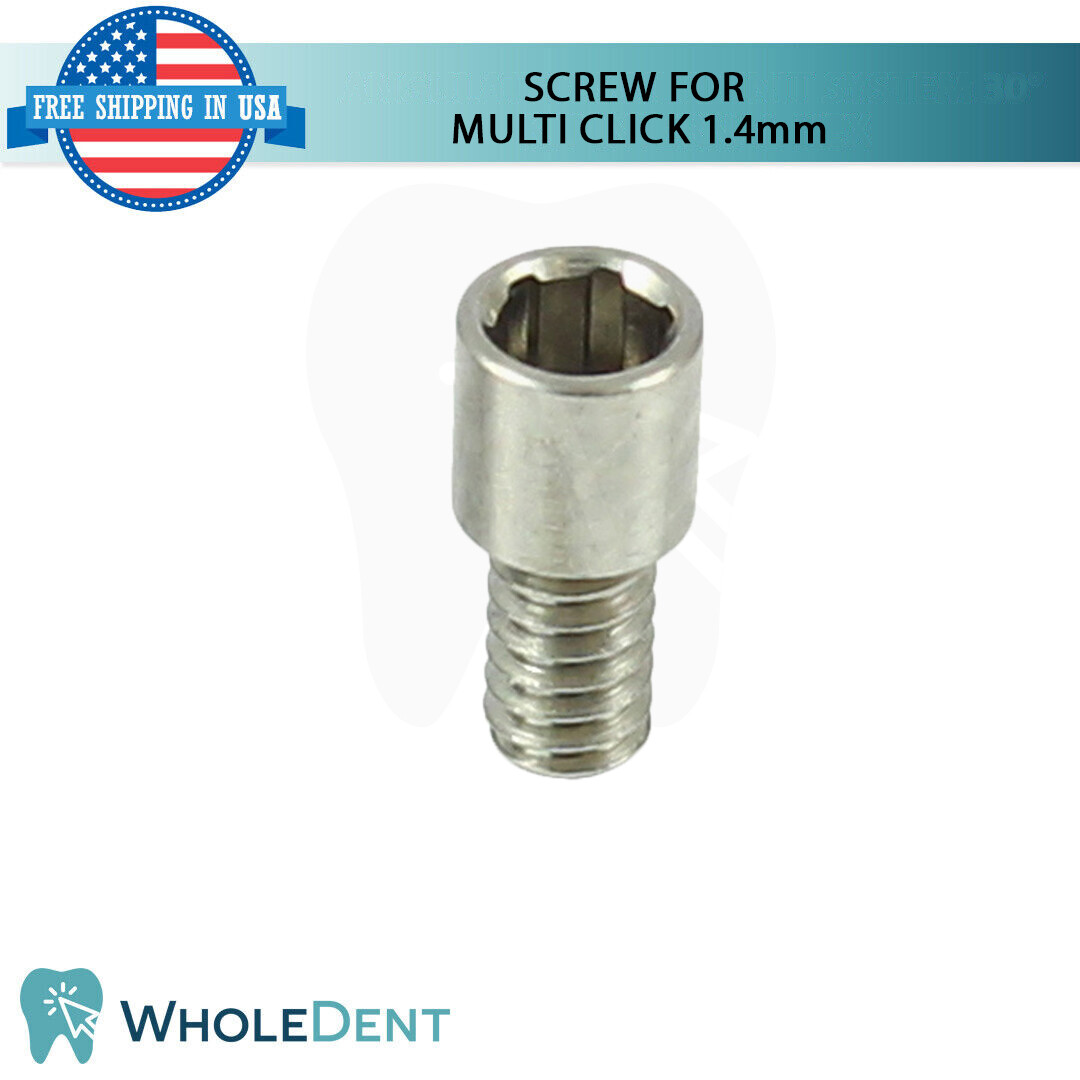 1x Straight Multi Unit 1.4mm Abutment Plastic Sets Including Fixation Screw