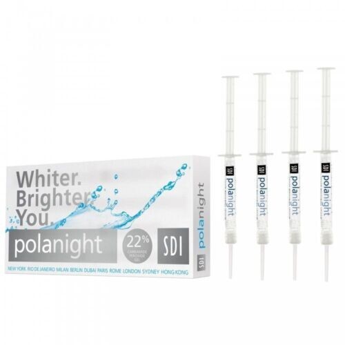 SDI Pola Nig ht Kit Dental Tooth White ning Ble ach Kit of 4X3gm Syr (Free Ship)