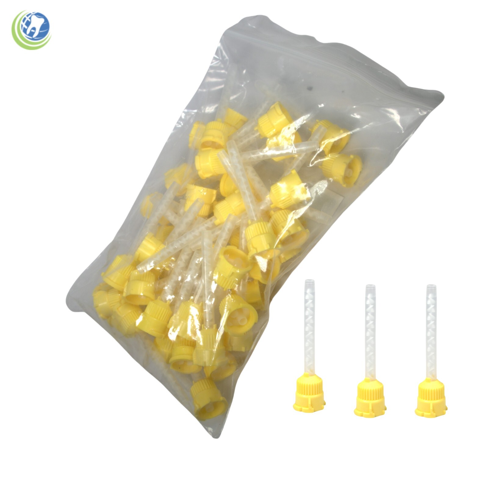 Dental Yellow HP Mixing Tips Type 4.2mm x 48 Light Body Low Viscosity VP-8105