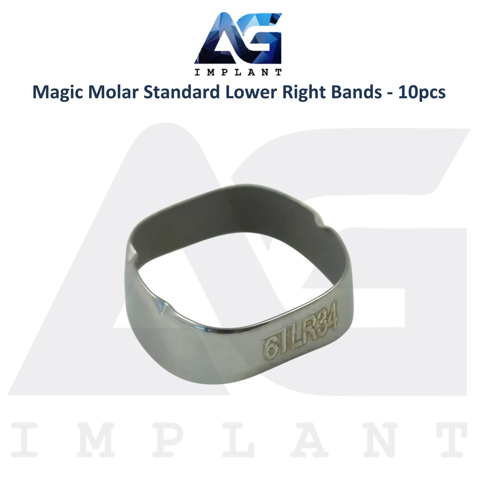 Magic Molar Standard Lower Right Ortho Bands 10pcs Solid Anchor Dental Procedure