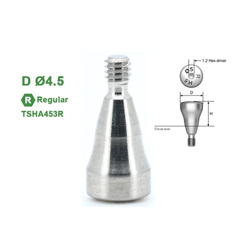 5Pcs Dental Healing Abutment Caps Regular Mini Platform Fits Oss Hiossen