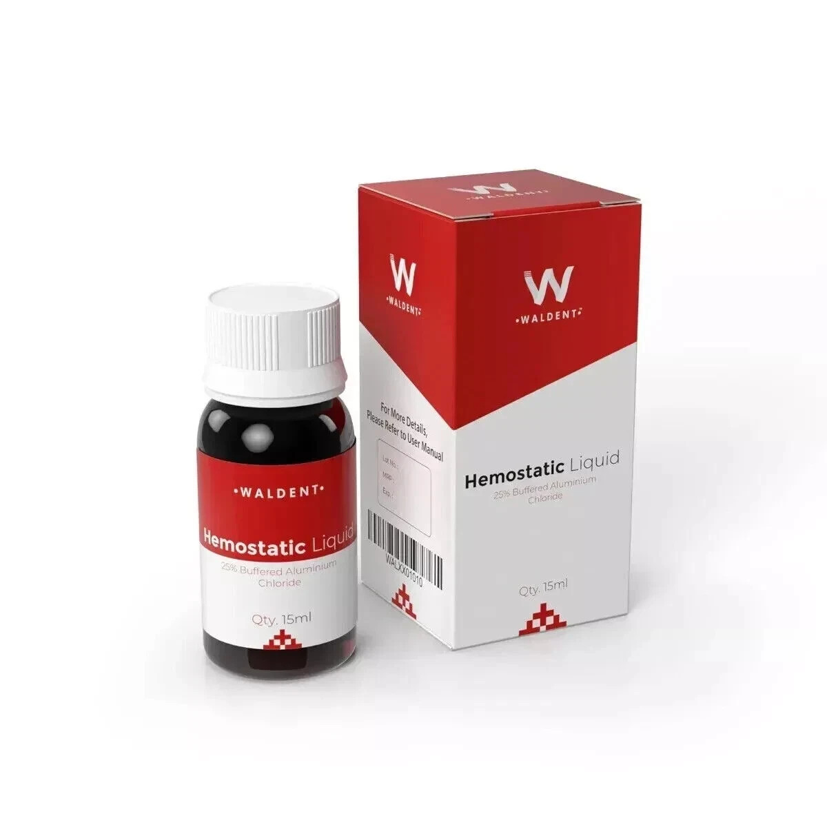 Waldent Hemostatic Liquid 25% Aluminum Chloride 15ml For Dental Use (Free Ship).