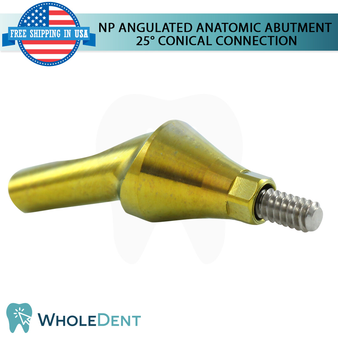 X1 NP Conical Connection Angulated Anatomic Abutment 25° Dental Ø5.0mm
