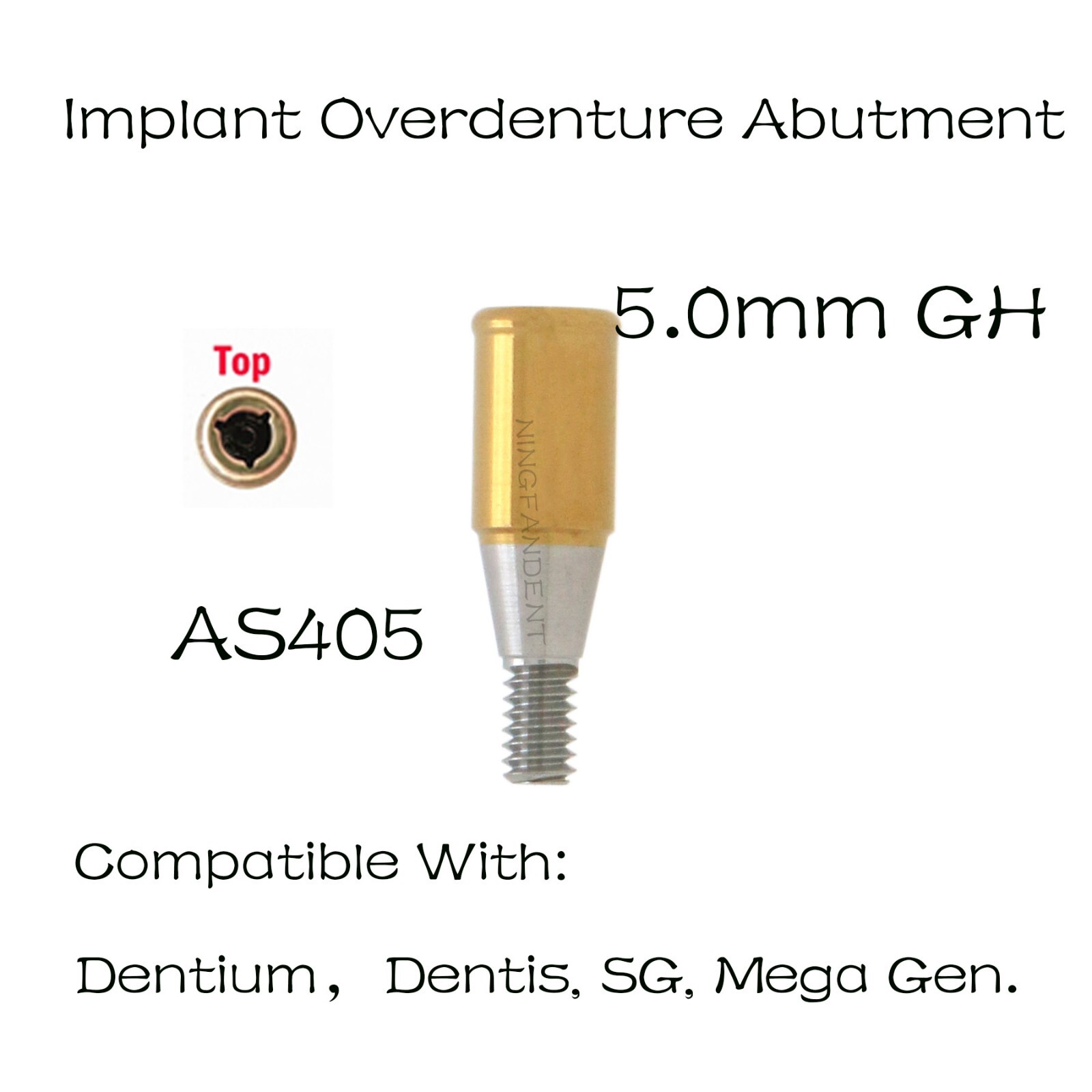 Dentiumm/Dentis/SG/Mega Gen Overdenture Locator Abutments For 3.0/4.0/5.0mm GH