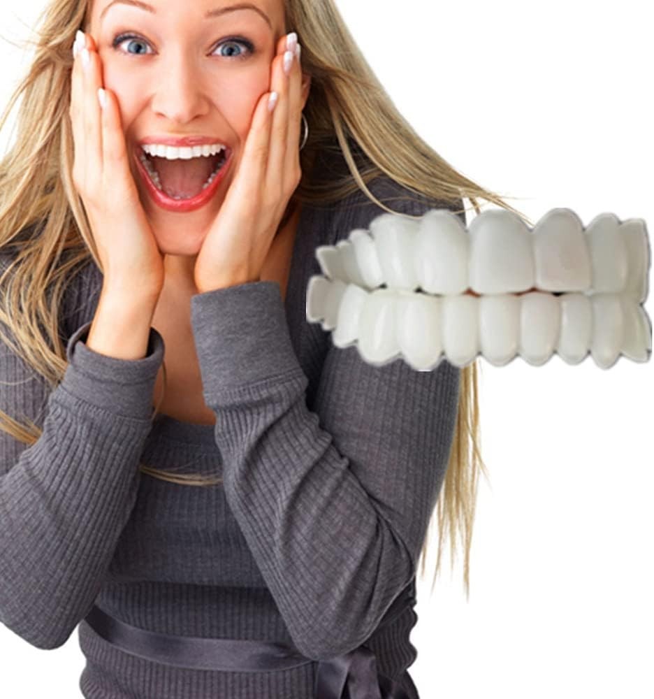 New Silicone Gel Smile Upper and Lower Cosmetic Teeth Tooth Cover Perfect Smile