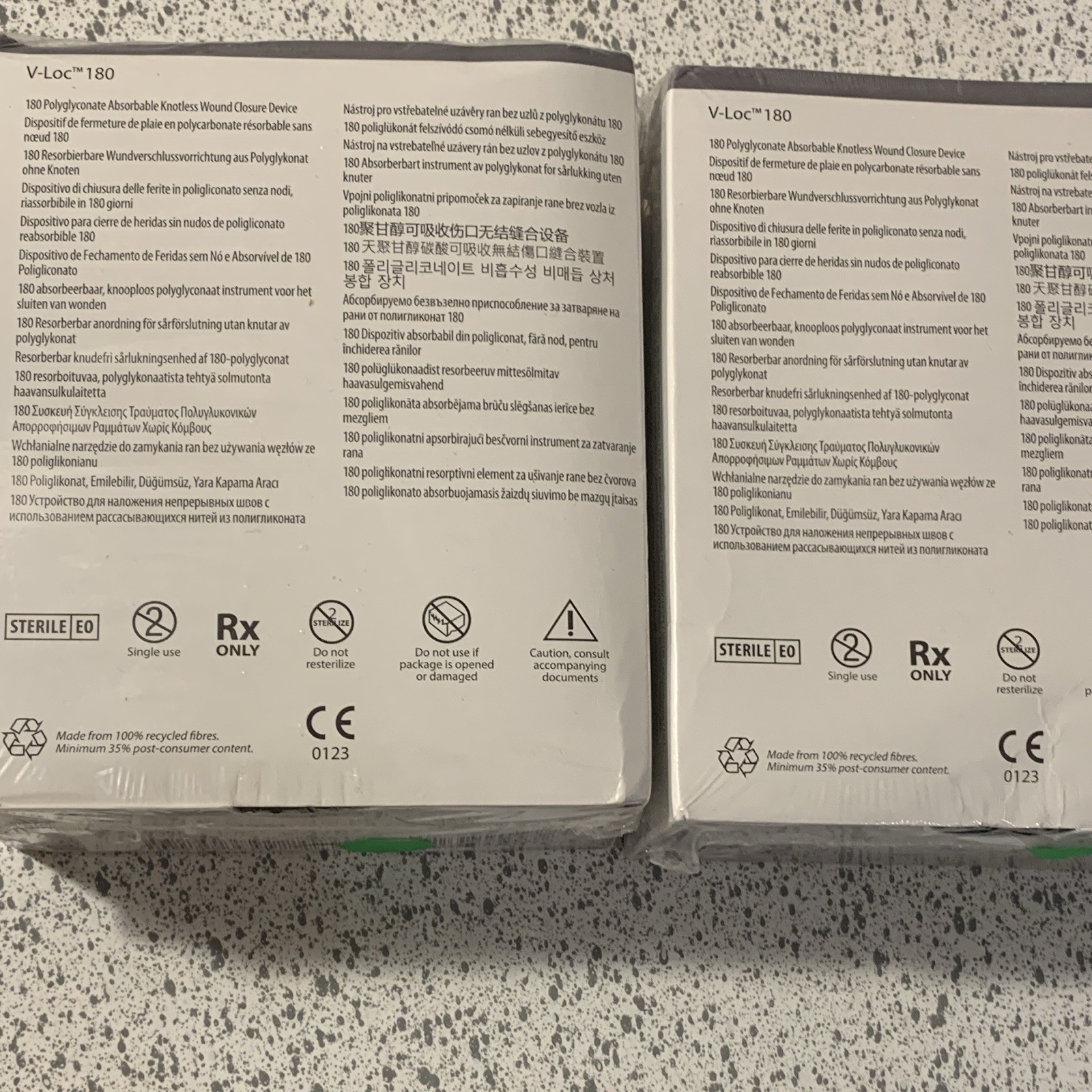 Covidien V-Loc 180 Absorbable Wound Closure 0 30cm Green Gen Surg VLOCL0316