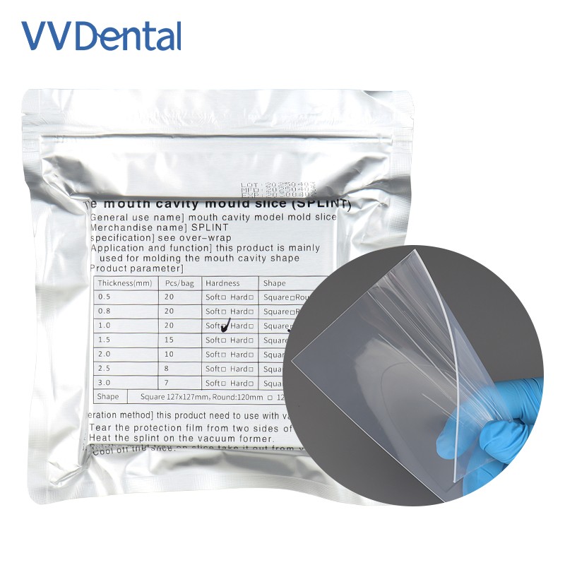 1.0/1.5/2.0mm Dental Lab Thermoforming Material Vacuum Forming Hard Soft Sheets
