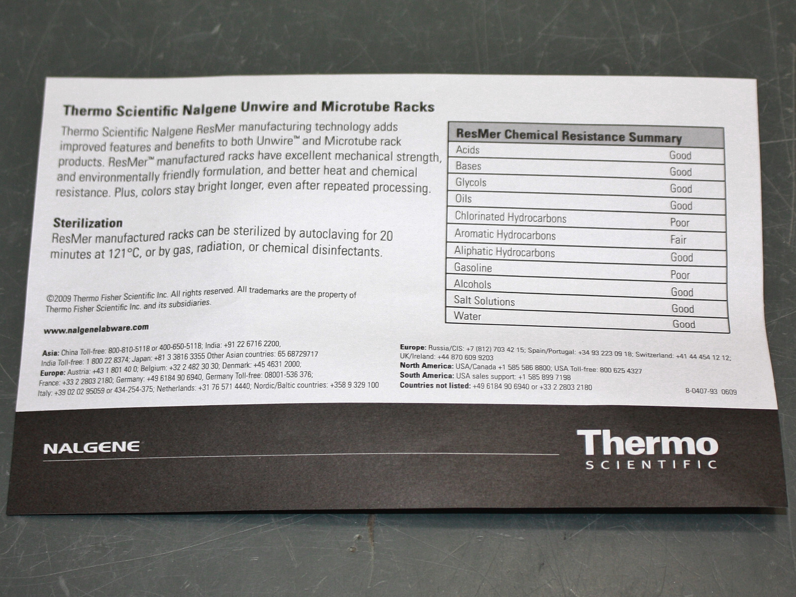 (2) Thermo Scientific Nalgene Unwire Test Tube Racks 5970-0116, 16mm, Orange, 72