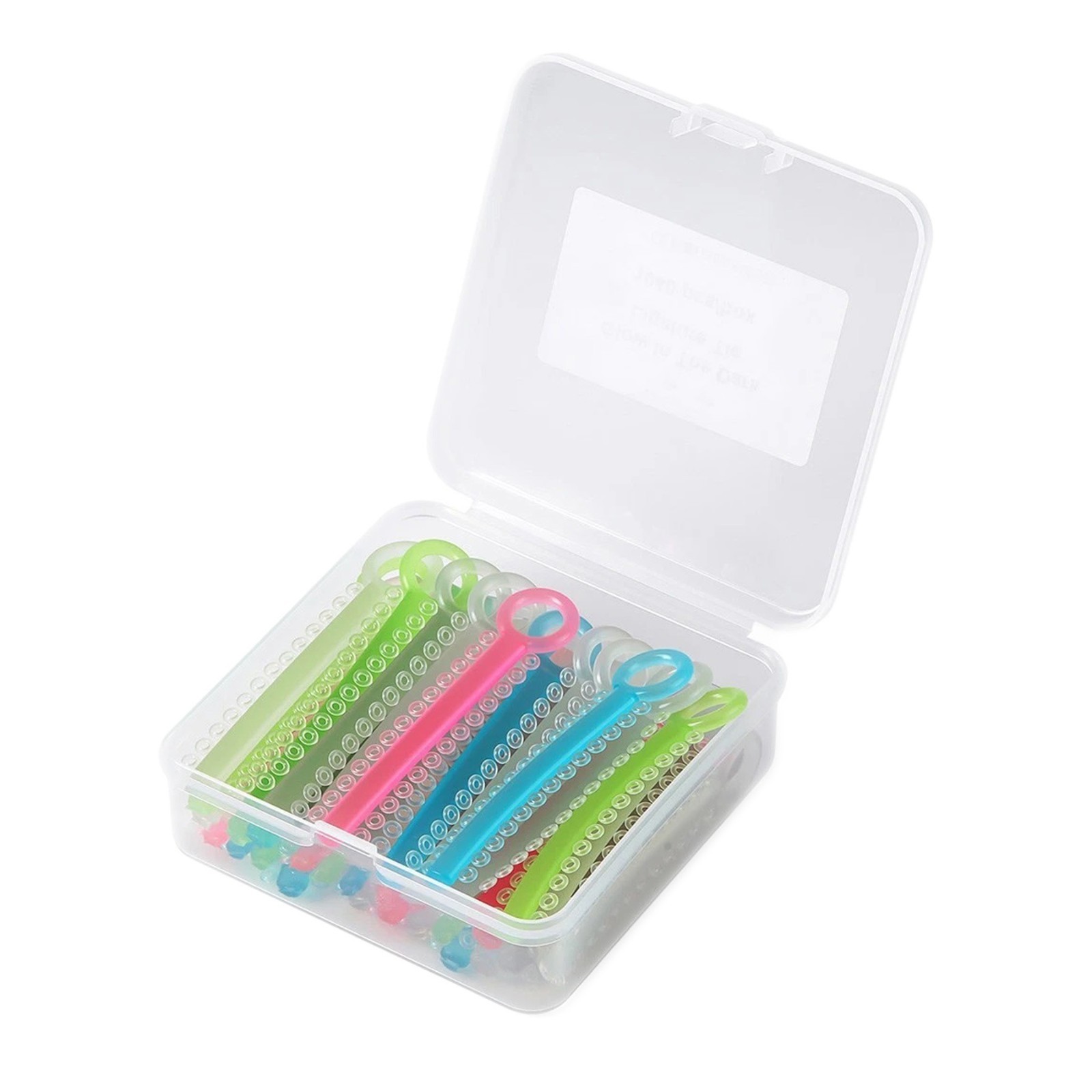 40 Stick Dental Orthodontic Ligature Ties Glow in Dark Braces Elastic Rubber