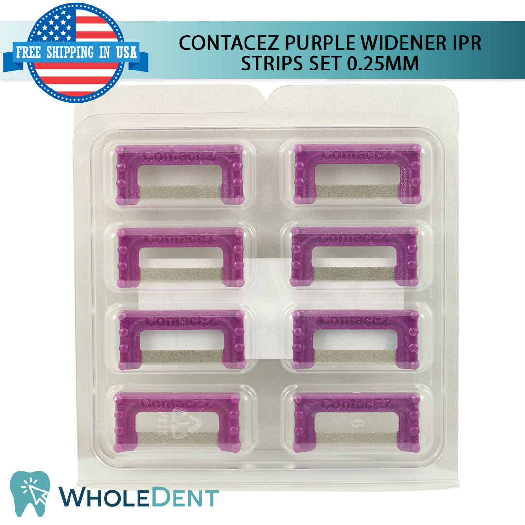 ContacEZ Purple Widener IPR Plus 8 Strips Orthodontic Interproximal Reduction