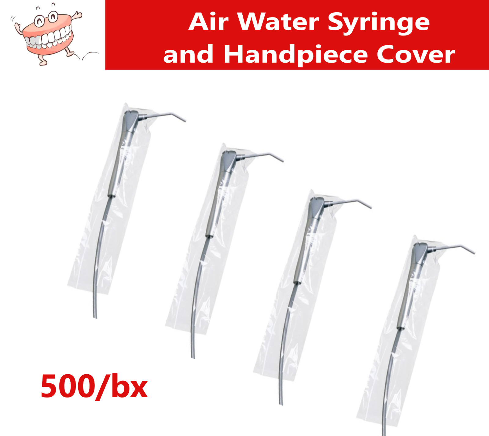 Dental Air Water Syringe Cover Universal Handpiece Cover Barrier Sleeve, 1500/Bx