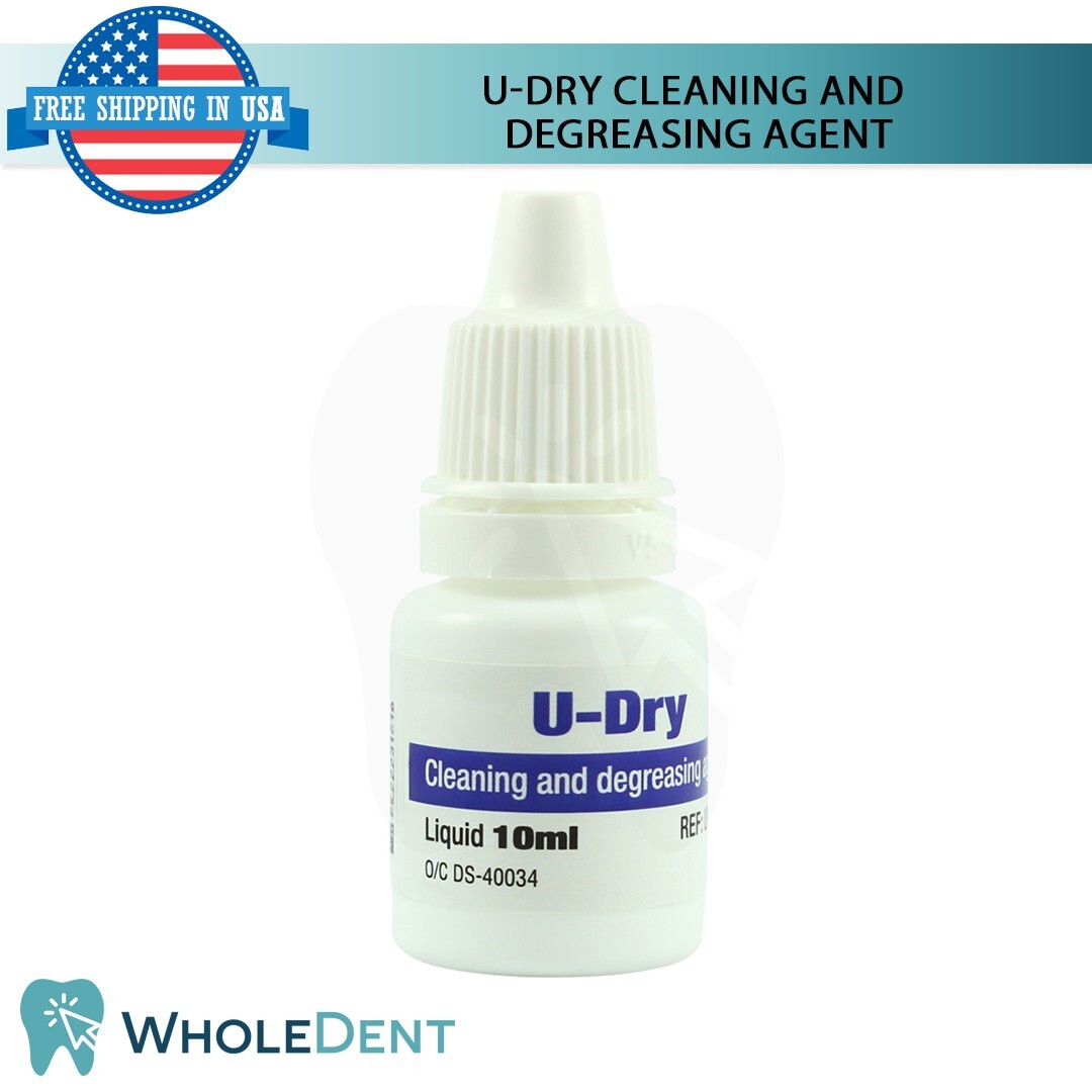 U-Dry Cleaning and Degreasing Agent 10ml Eliminate Moisture Surface Dental Lab