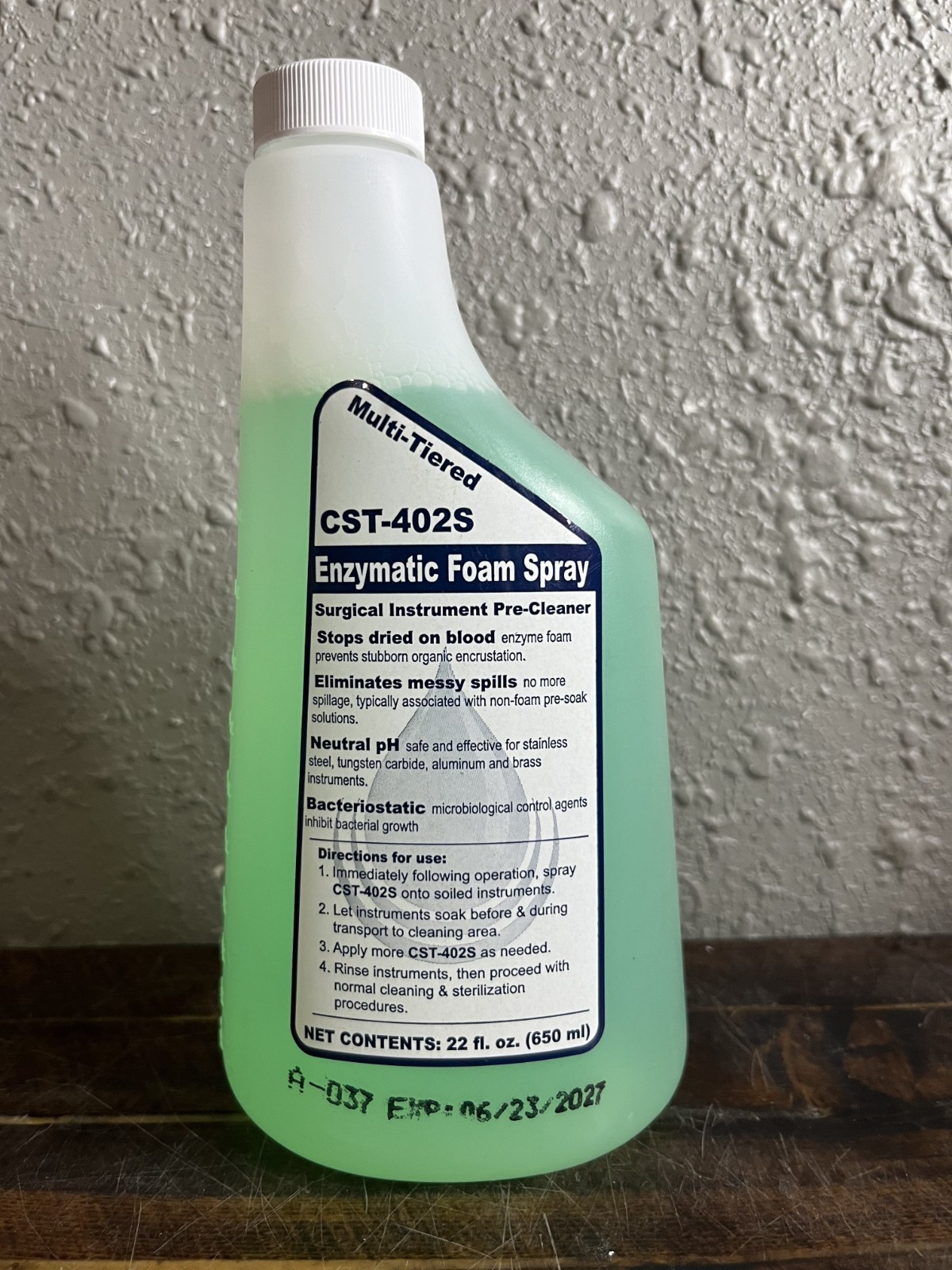6Pcs Multi-Tiered CST-402S Enzymatic Foam Spray Surgical Instrument Pre-Cleanser