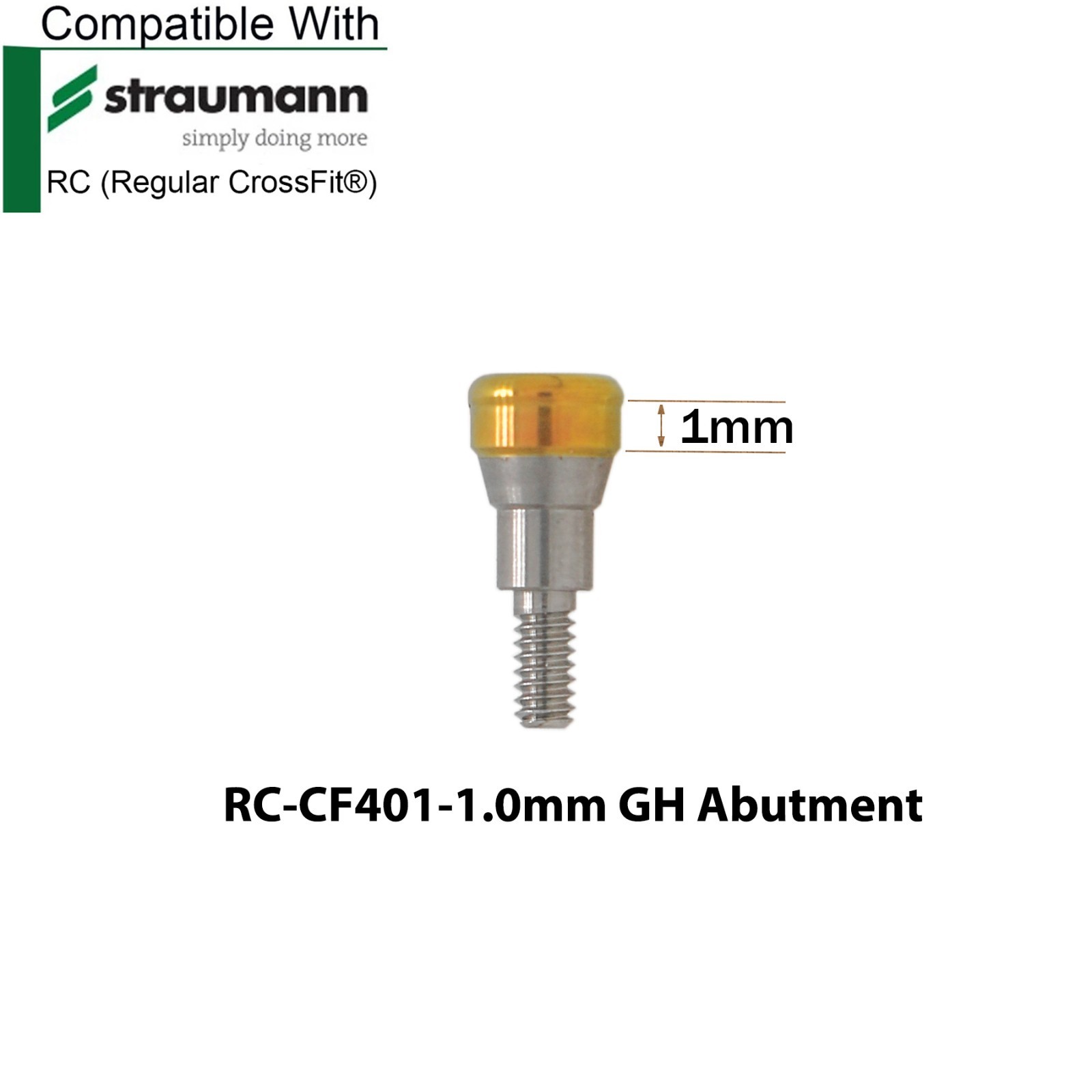 Fits Straumann ITI Dental RC Overdenture Locator Abutments 1-5mm & Male Caps Kit
