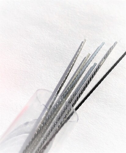 Lingual Flat Twist Retainer Wire, 6″, .010 x .028, 10 Wires/Tube