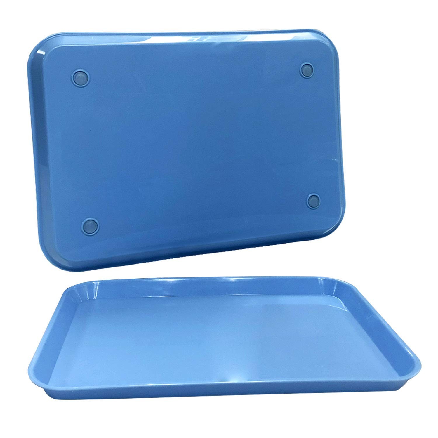 Blue Dental Autoclavable Plastic Instrument Set Up Flat Tray 13.25 Inches x 9…