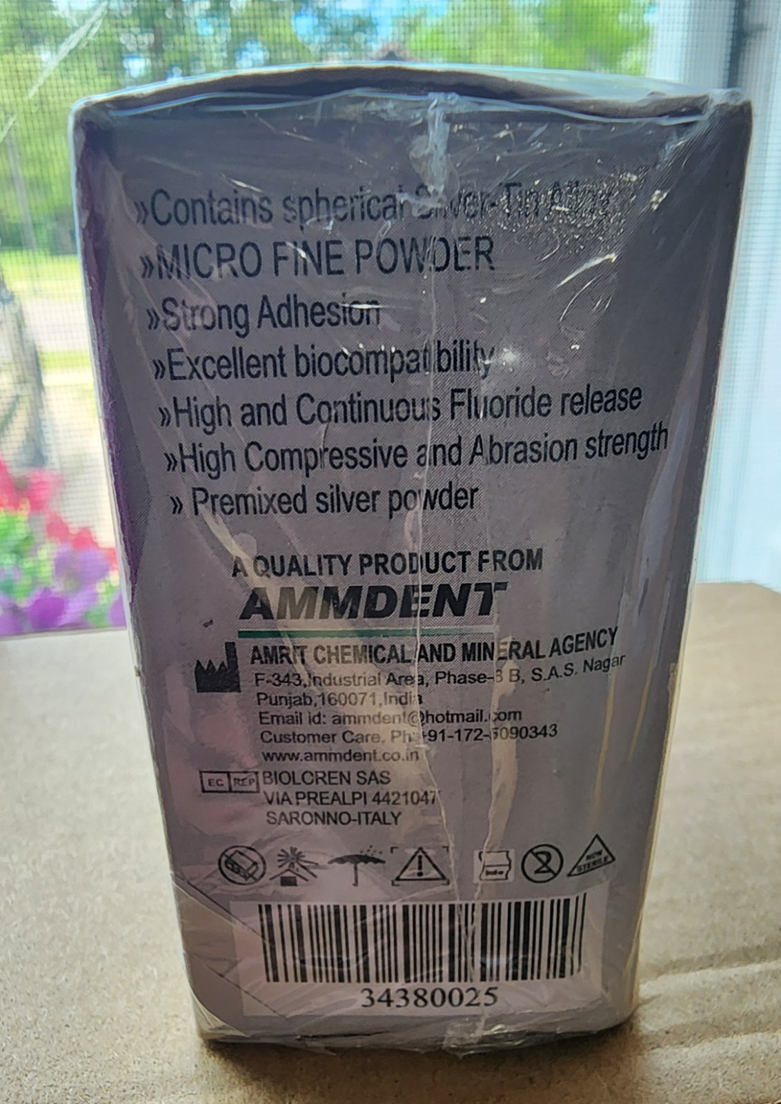 Ammdent GI Silver Reinforced Restorative Cement reinforced with spherical silver