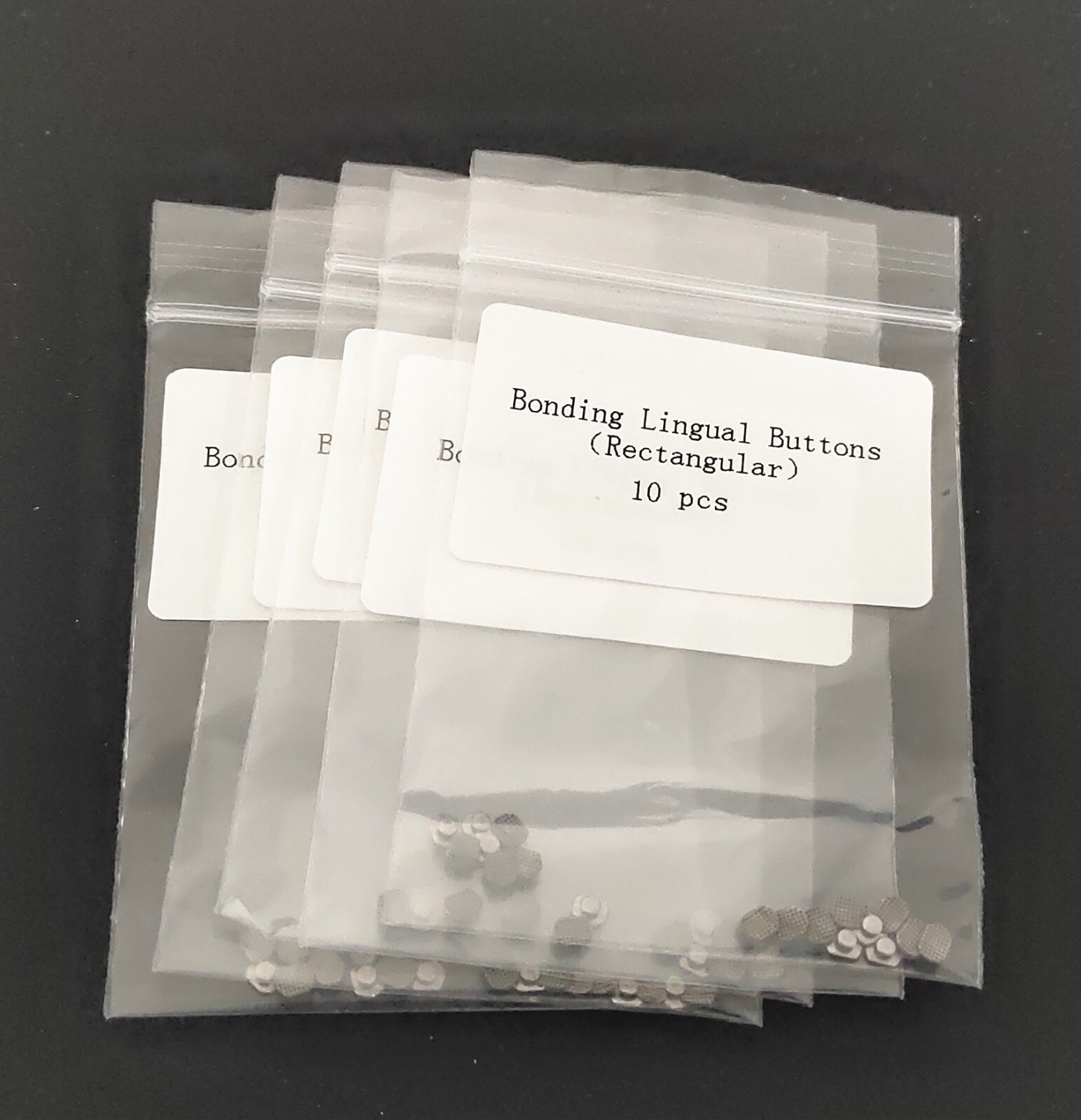 Dental Orthodontics Lingual Button 10Pcs/bag Universal Rectangular Base Bonding