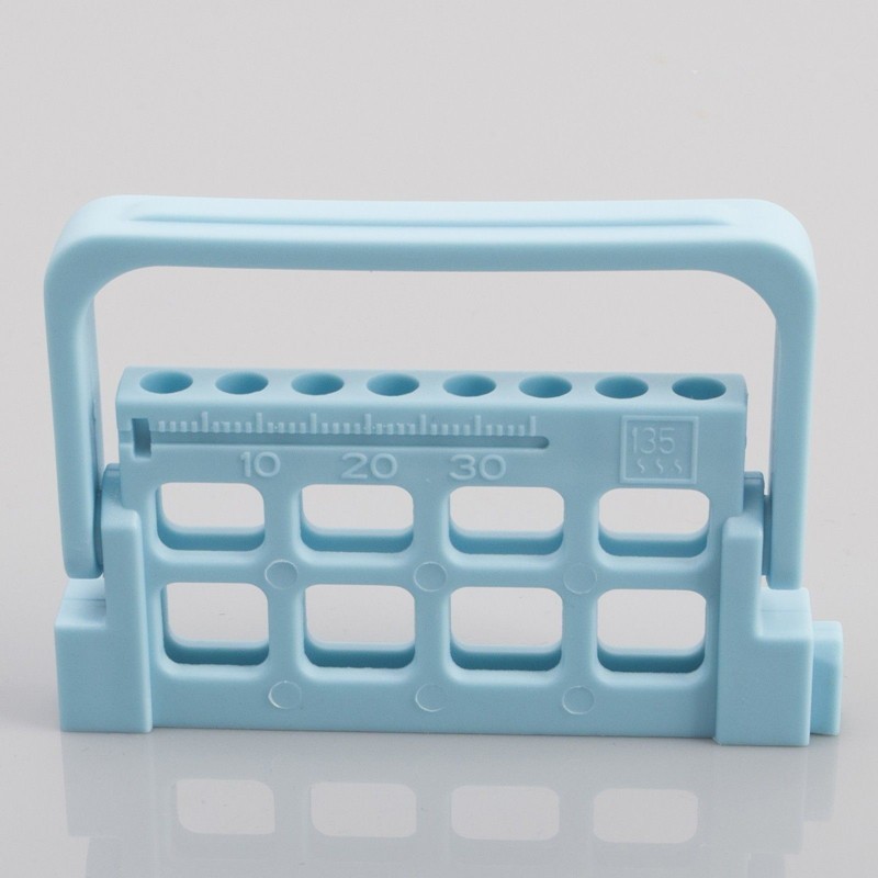 Dental Endo Guard Files Holder Ruler Autoclavable File Block Organizer 8 Hole