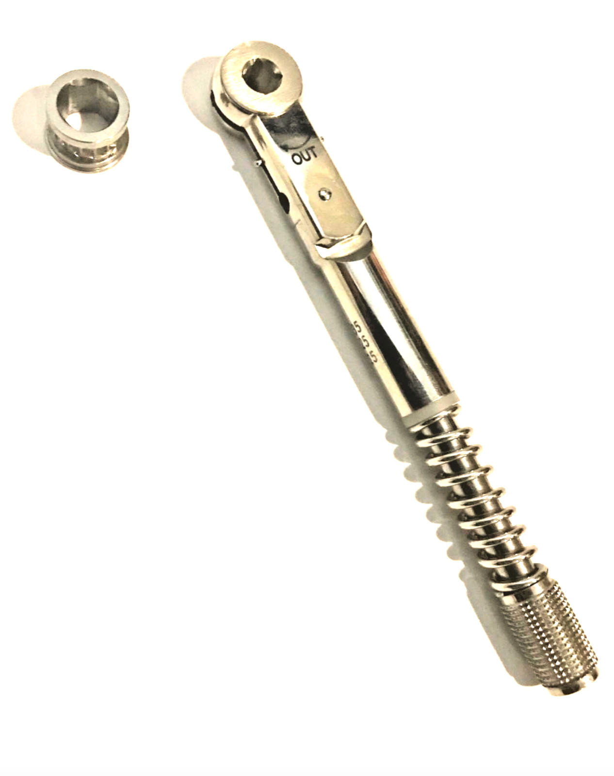 Universal Dental Implant Torque Wrench Ratchet 10-40 Ncm 6.35mm Hex 4.0mm (2qty)
