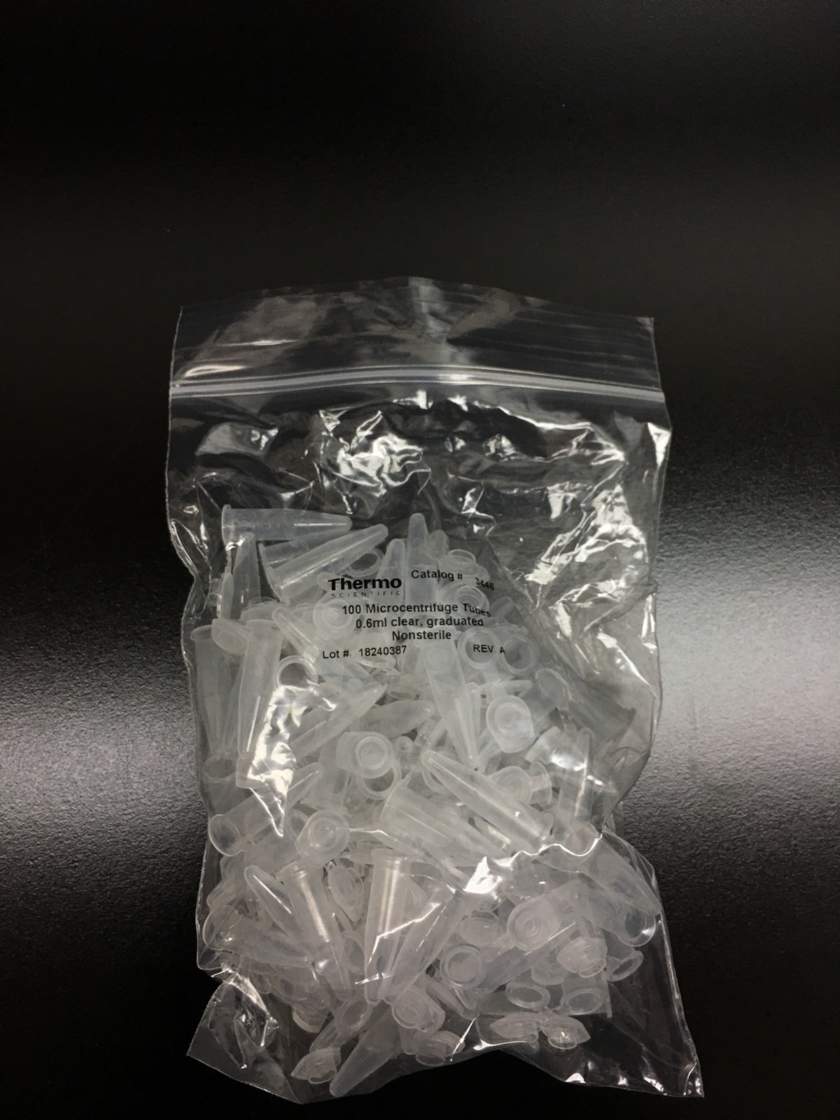 Thermo Scientific Cat No 3446 MCF Tubes Low Retention 0.6mL Lot 200 Tubes