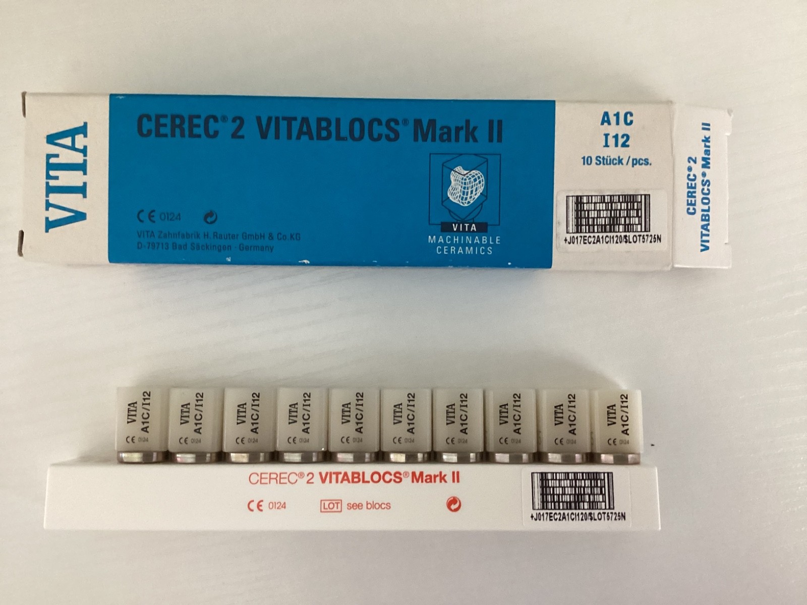 CEREC 2 Vitablocs Mark II A1C – I 12 Ten Pieces