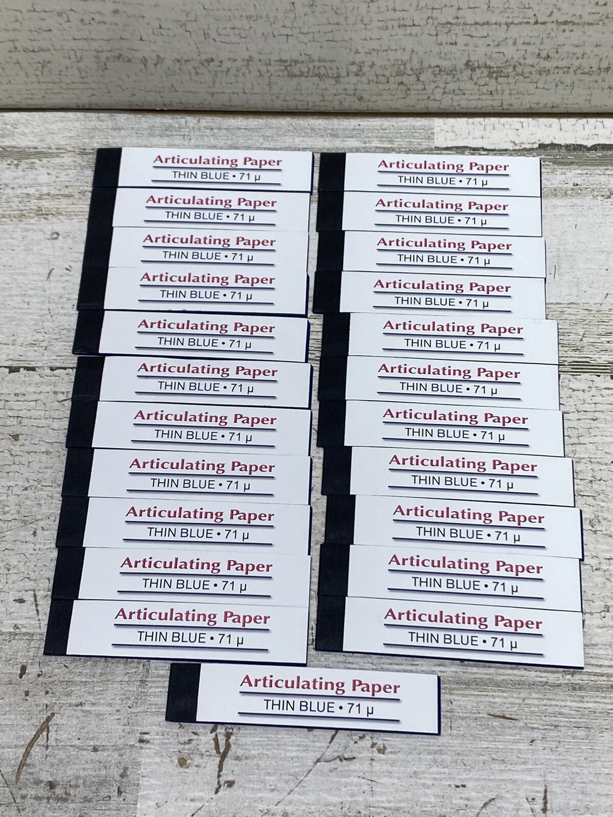 ARTICULATING PAPER THIN BLUE 552 SHEETS MADE IN USA 71 microns – 23 Books