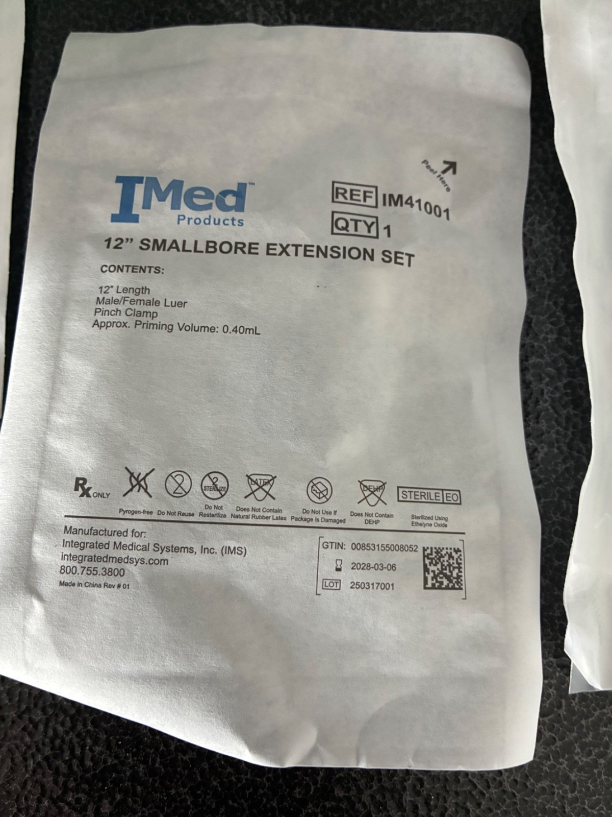 IMed Medical Supplies Lot Central Line Kit, Dressing Change Tray, Syringe Caps,