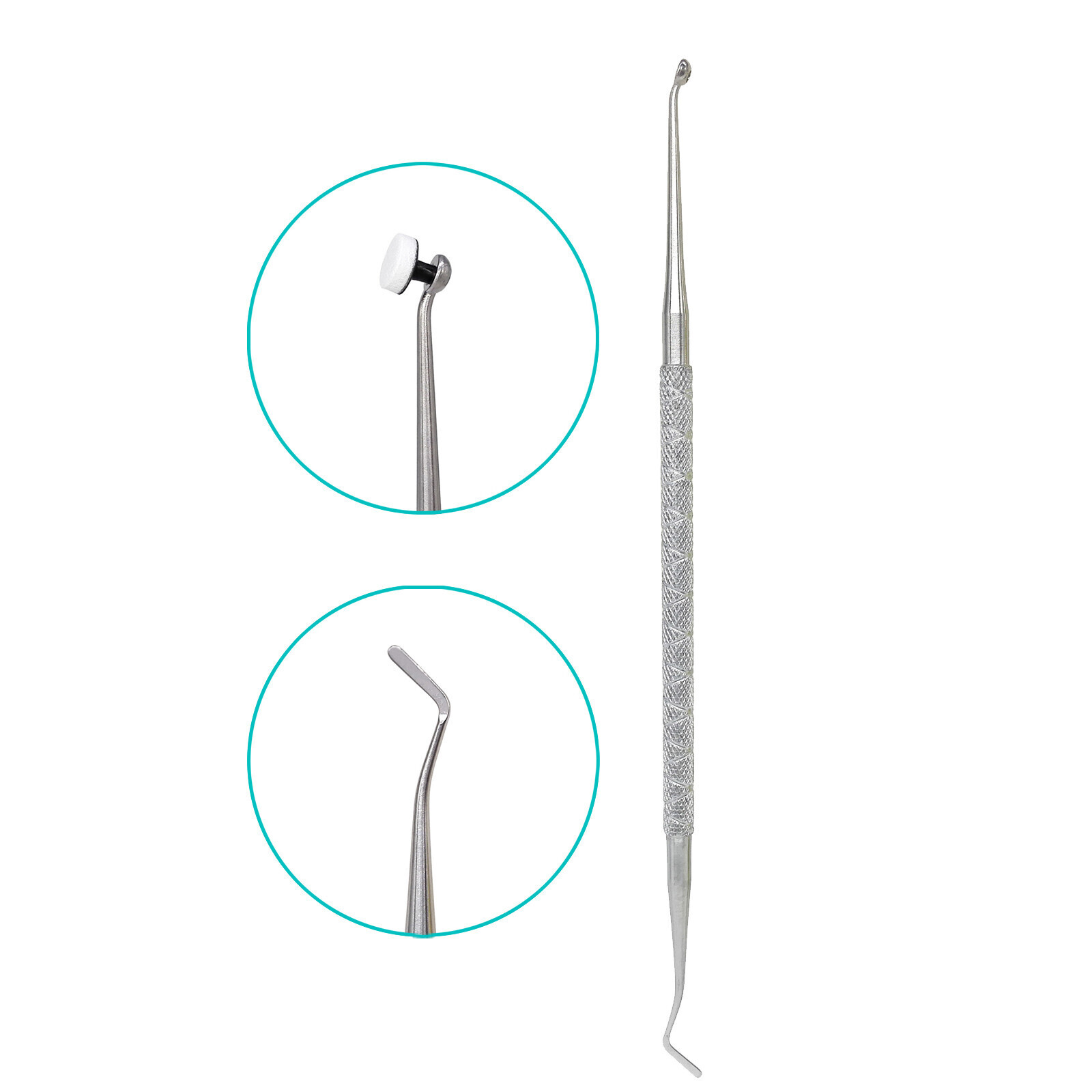 Dental Composite Veneer Resin Mold Pads Silver/Golden/Grey Handle Apt Instrument