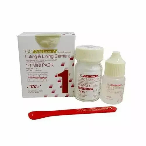 2 X GC FUJI I 1 Mini Powder & Liquid Luting Cement Fresh Stock 21.05. 2028