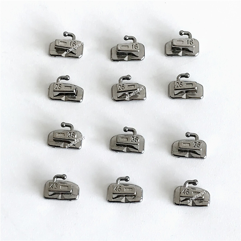 400Pcs Dental MIM Buccal Tubes Monoblock One Tube 1st Roth 022 16# 26# 36# 46#
