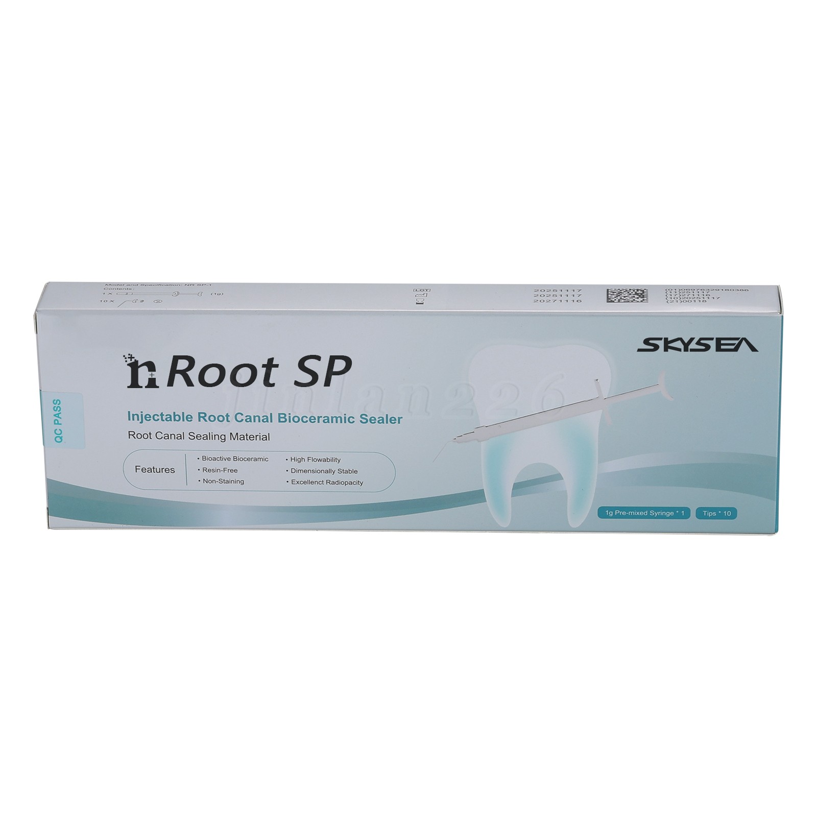 1g nRoot SP Ready to Use BioCeramic Sealer for Root Obturation+10 Tips