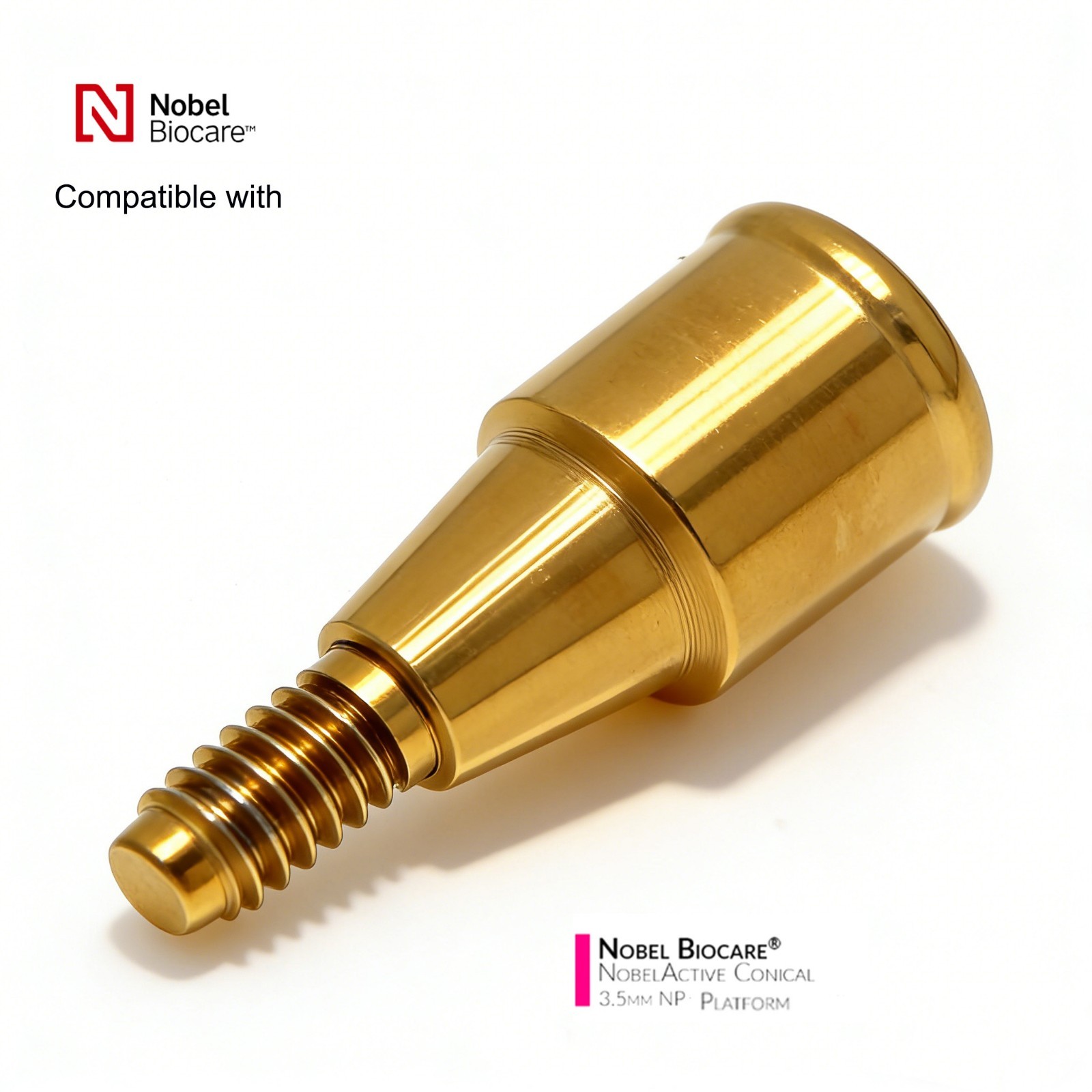 Locator Overdenture Abutment Fits Nobel Active Conical Connection NP/RP Platform