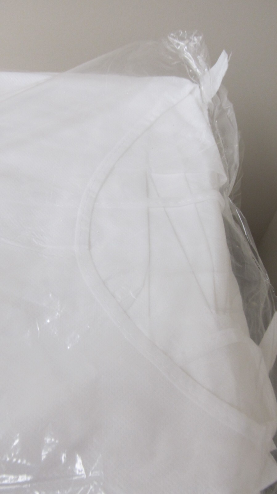 50 Precept Poly-Coated Fluid Resistant Gown, Knit Cuff, XL White, 5040