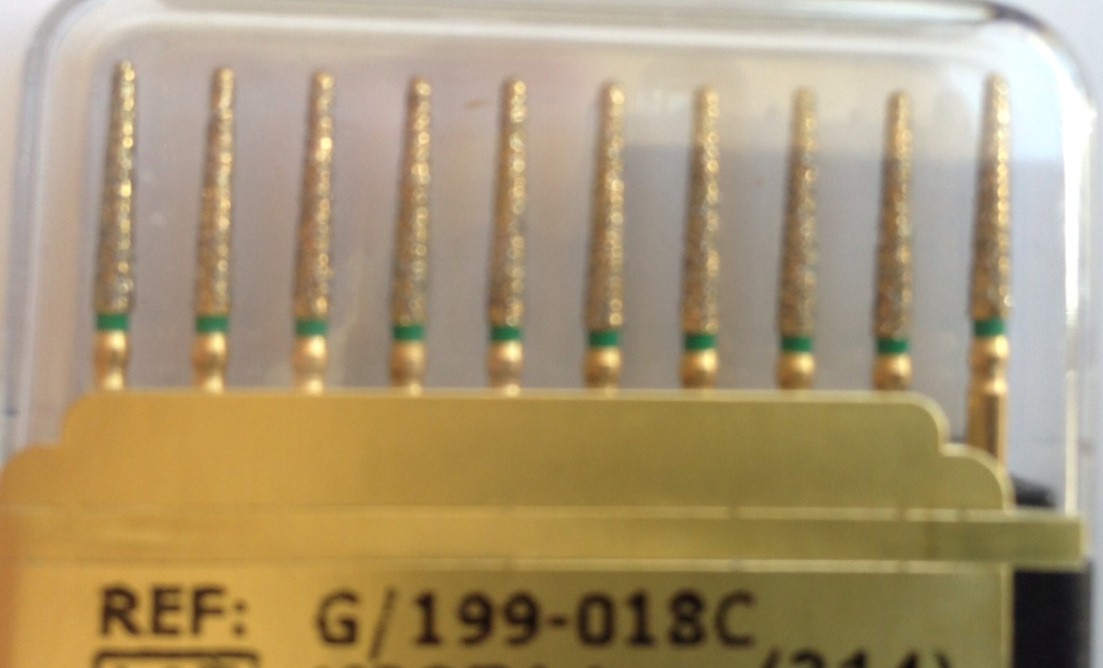 Diamond Burs 50 X G199/850-018c 1.8 mm Diameter 10mm Cutting Length. #G199-018c