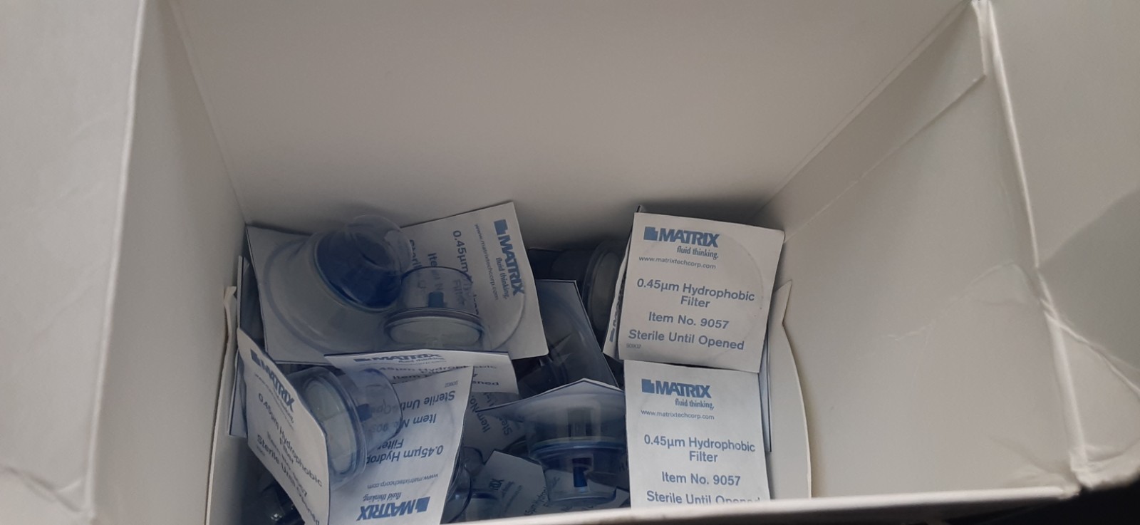 MATRIX 0.45um Hydrophobic Membrane Filter (23 ind. sealed) 9057