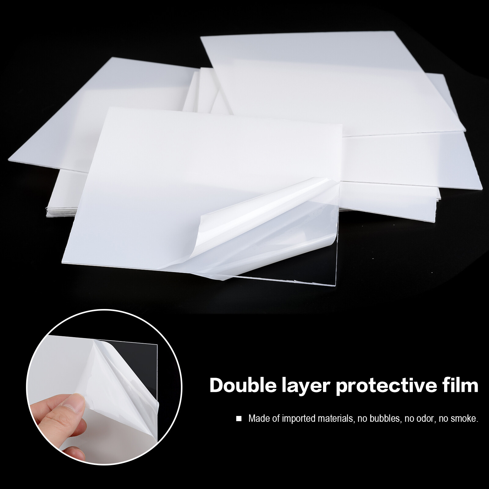 20Pcs Dental Splint Thermoforming Materials Vacuum Forming Sheet 0.8mm Hard/Soft