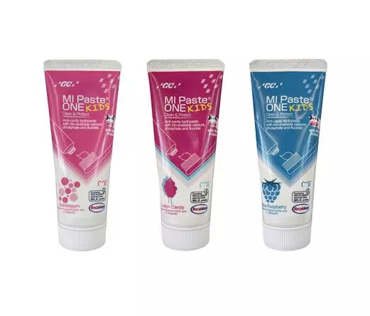 GC MI Paste ONE Kids Anti-Cavity Toothpaste with Milk Protein 46g/pk, Bio-Cal