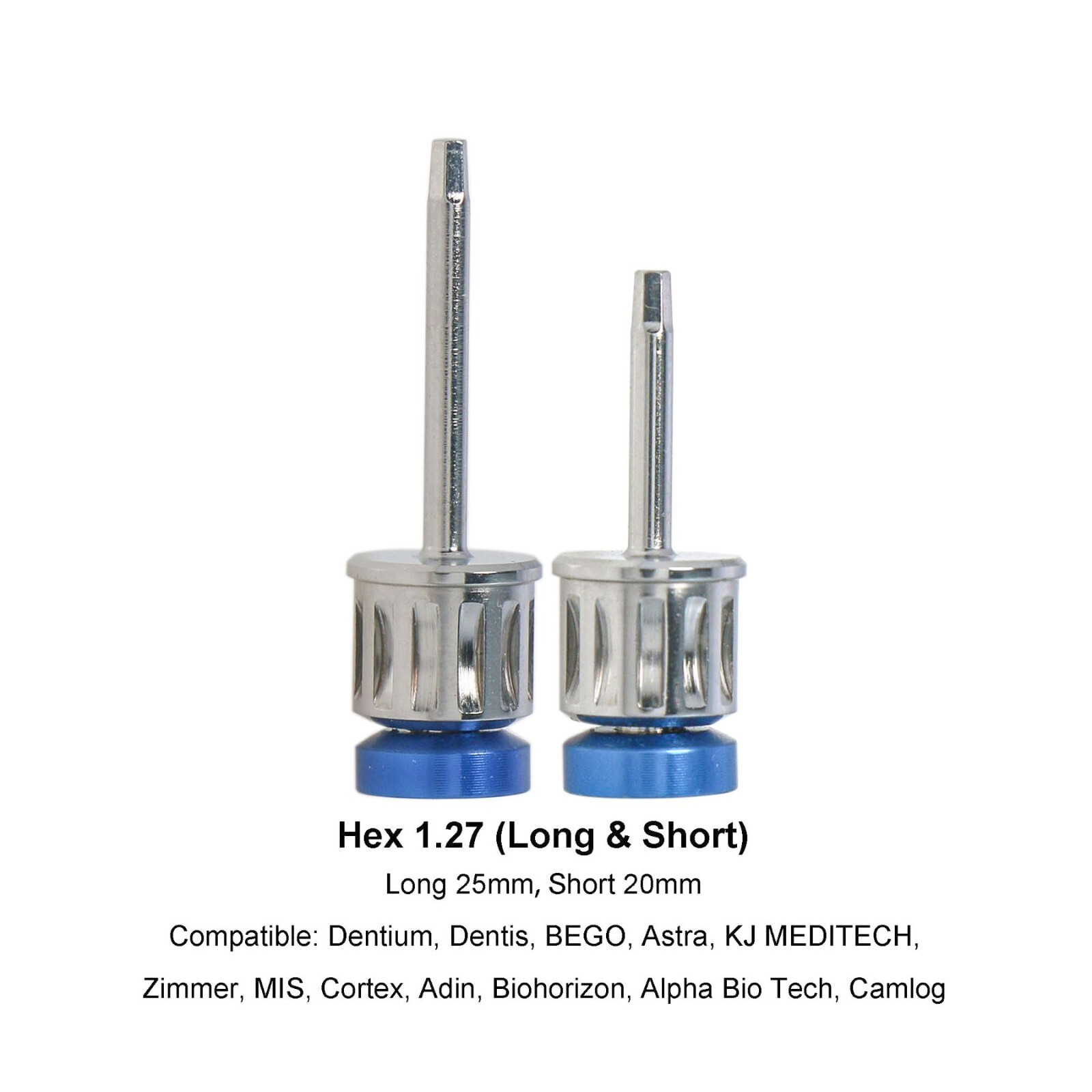 Implant Screwdriver 1.27 Hex Driver Dental Torque Wrench Ratchet MIS, Adin,BEGO