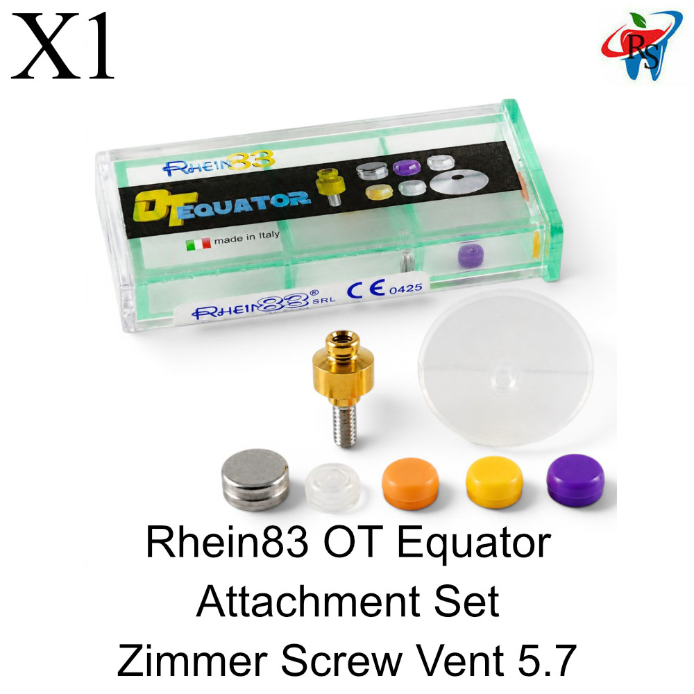 1x Rhein83 OT Equator Set for Zimmer Screw Vent 5.7 with Housing and 4 Caps