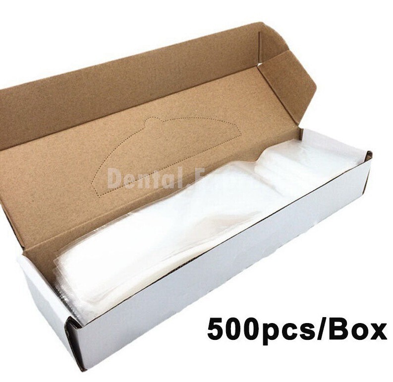 500 X-ray Sensor Sleeve Dental Disposable Plastic Protector Size 4.2/4.5cmx20cm