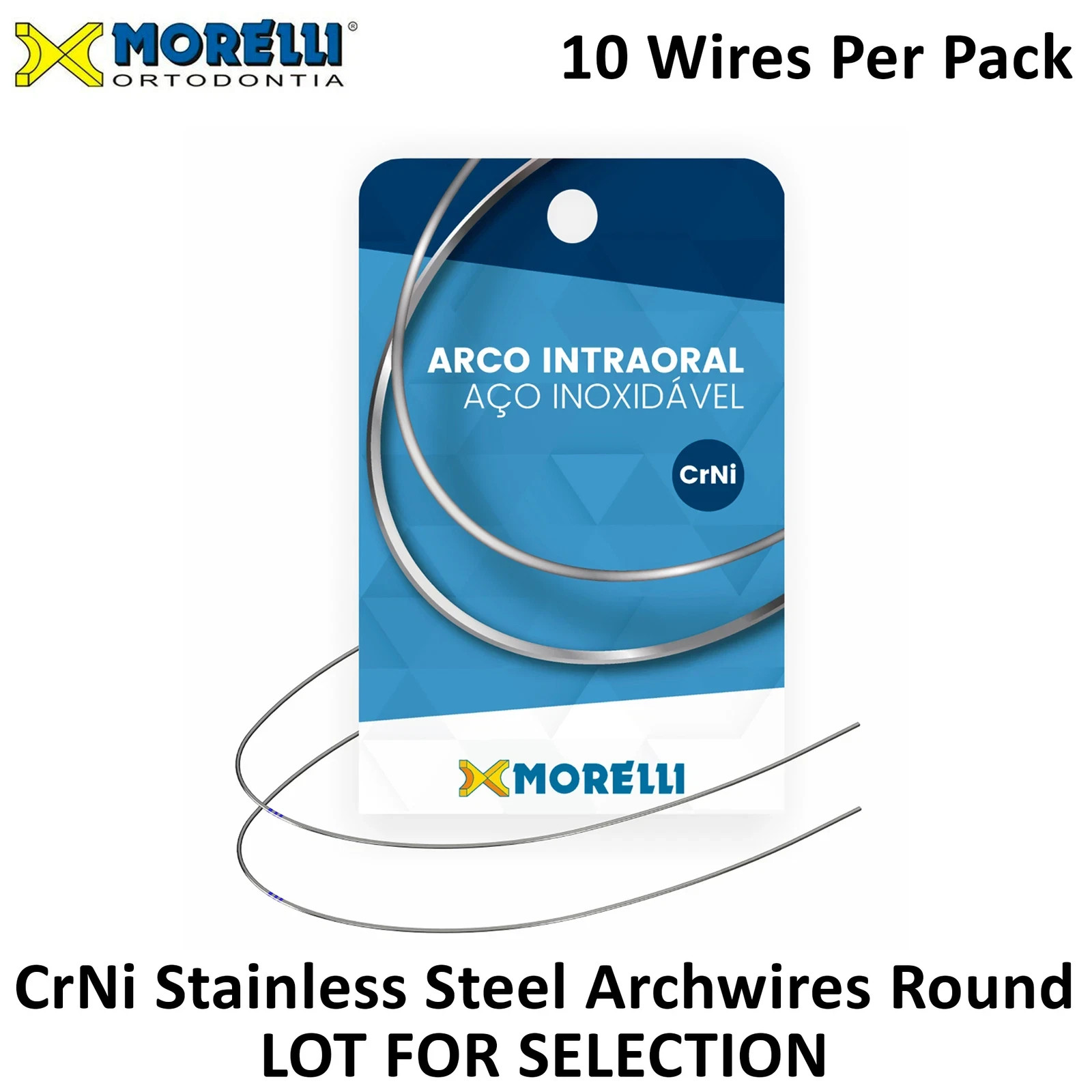 Morelli CrNi Stainless Steel Technical Wire Round Format Pack of 10